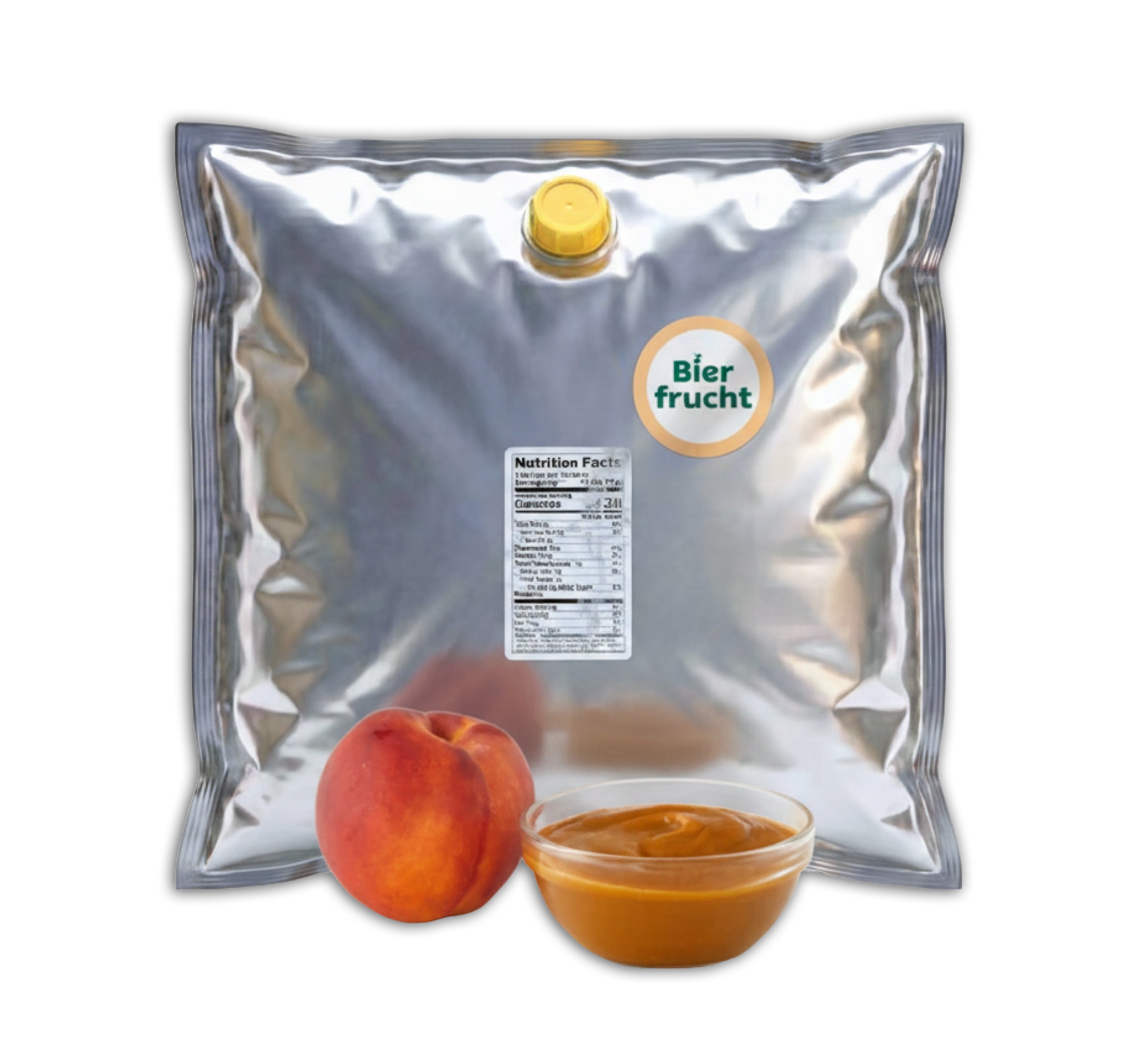 Peach Fruit Purée 44 Lb bag in box