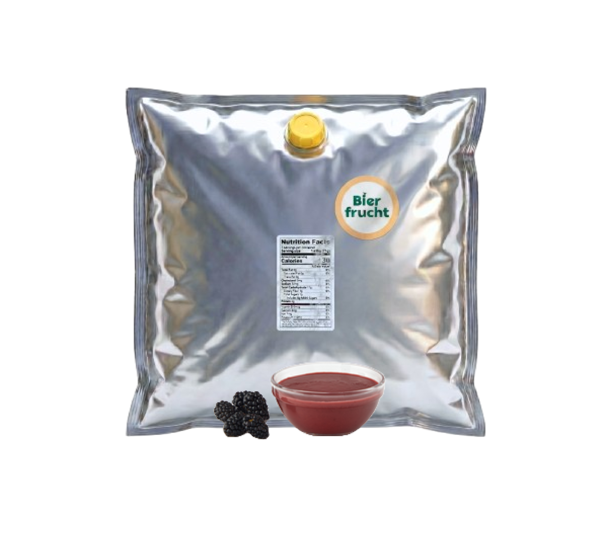 Blackberry Fruit Purée 44 Lb bag in box