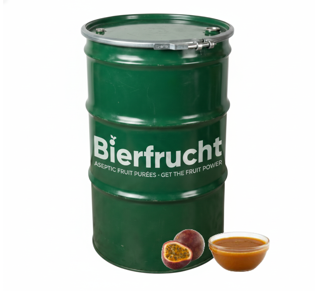 Passion Fruit Puree 485 Lb bag in drum