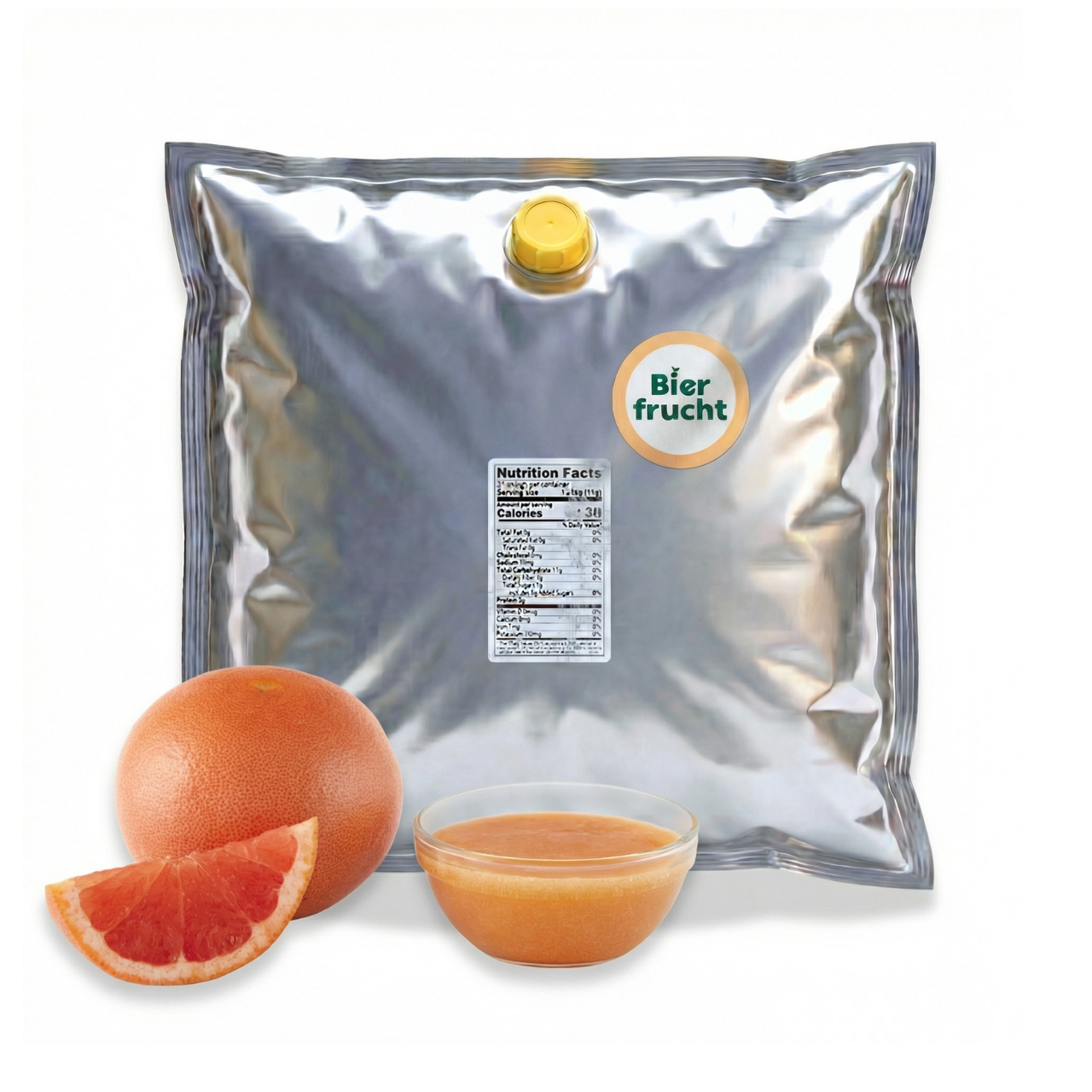 Grapefruit Fruit Purée 44 Lb bag in box