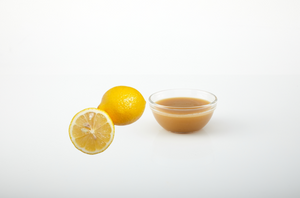 Lemon aseptic fruit puree in packaging for breweries, hard seltzers, beverages, ice cream, sauces, desserts, and food manufacturing applications