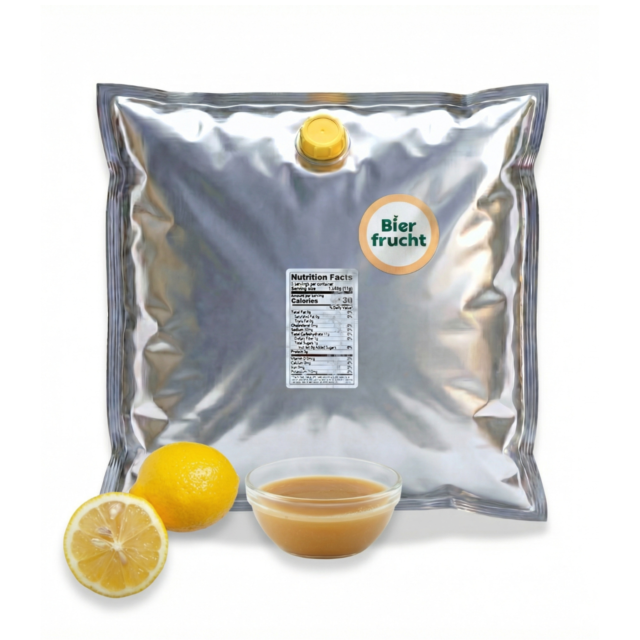 Lemon Fruit Purée 44 Lb bag in box