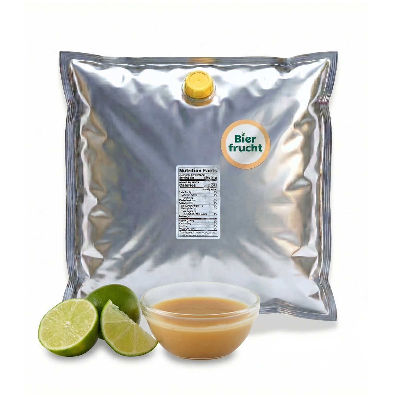 Lime Fruit Purée 44 Lb bag in box