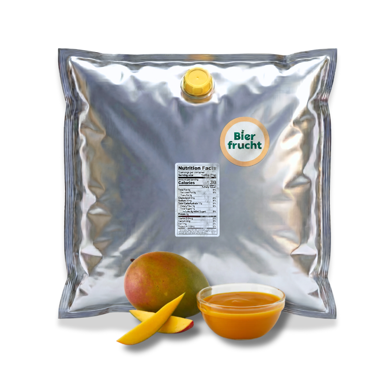 Mango Fruit Purée 44 Lb bag in box