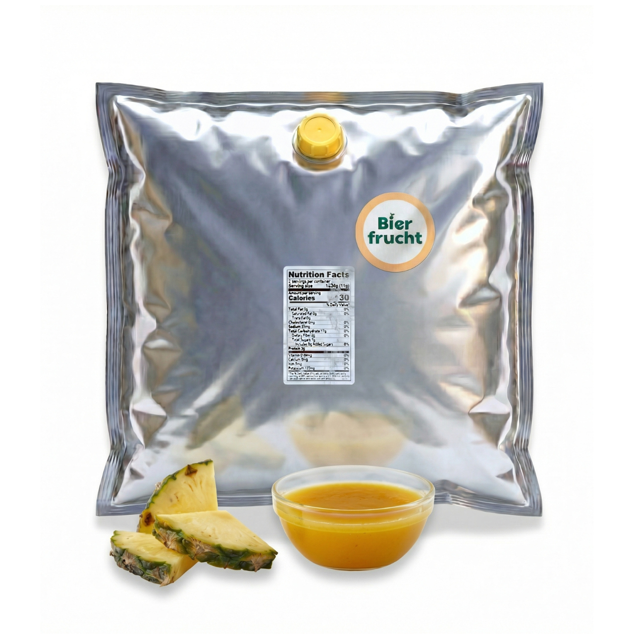 Pineapple Fruit Purée 44 Lb bag in box