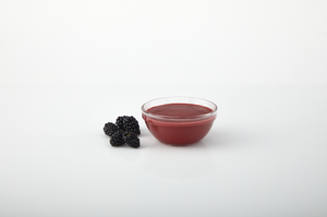 Blackberry aseptic fruit puree packaging for breweries, hard seltzers, beverages, ice cream, sauces, desserts, and food manufacturing applications