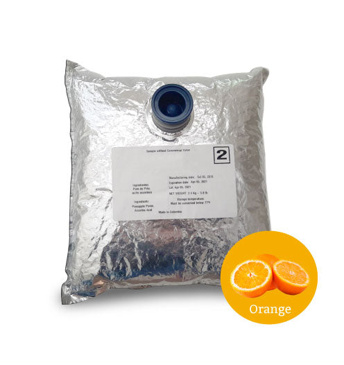 4.4 Lb Orange Aseptic Fruit Purée Bag