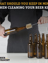 What should you keep in mind when cleaning your beer kit?