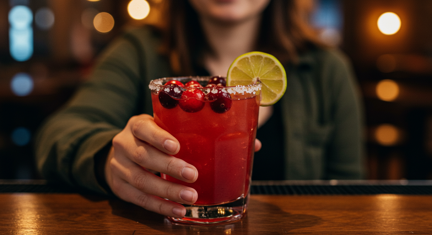 Cranberry Margaritas with Fruit Puree and Bold Flavor