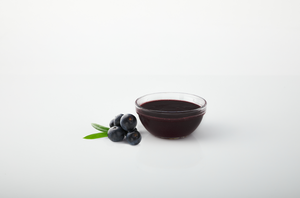 Acai aseptic fruit puree in 44 lb packaging for breweries, hard seltzers, beverages, ice cream, sauces, desserts, and food manufacturing applications