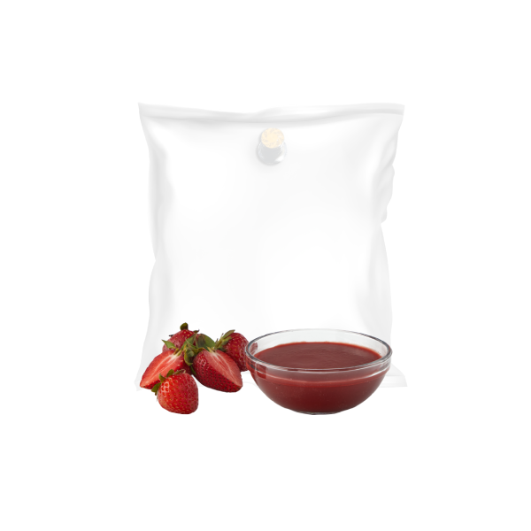 Strawberry Fruit Purée 11 Lb bag in bag  in box