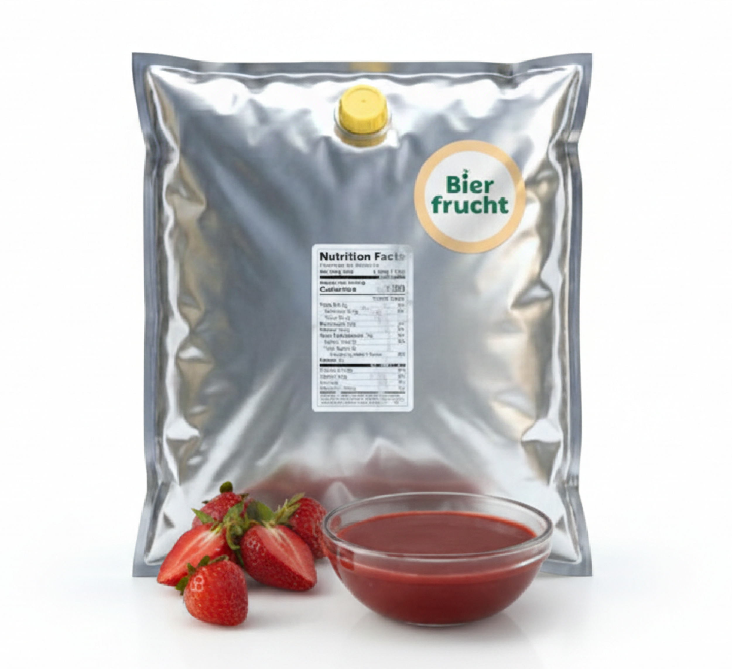 Raspberry Fruit Purée 11 Lb bag in box