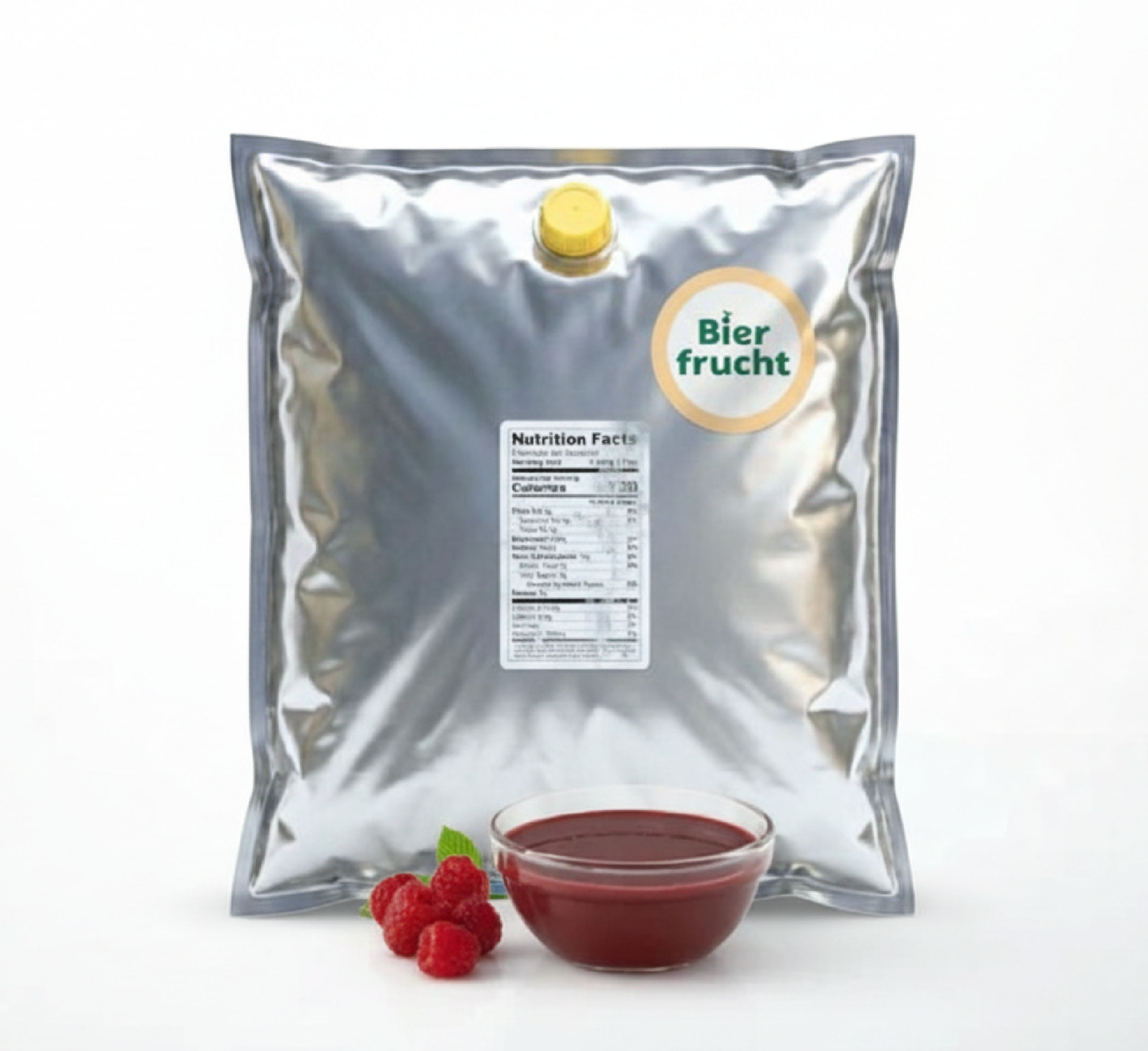 Raspberry Fruit Purée 11 Lb bag in box