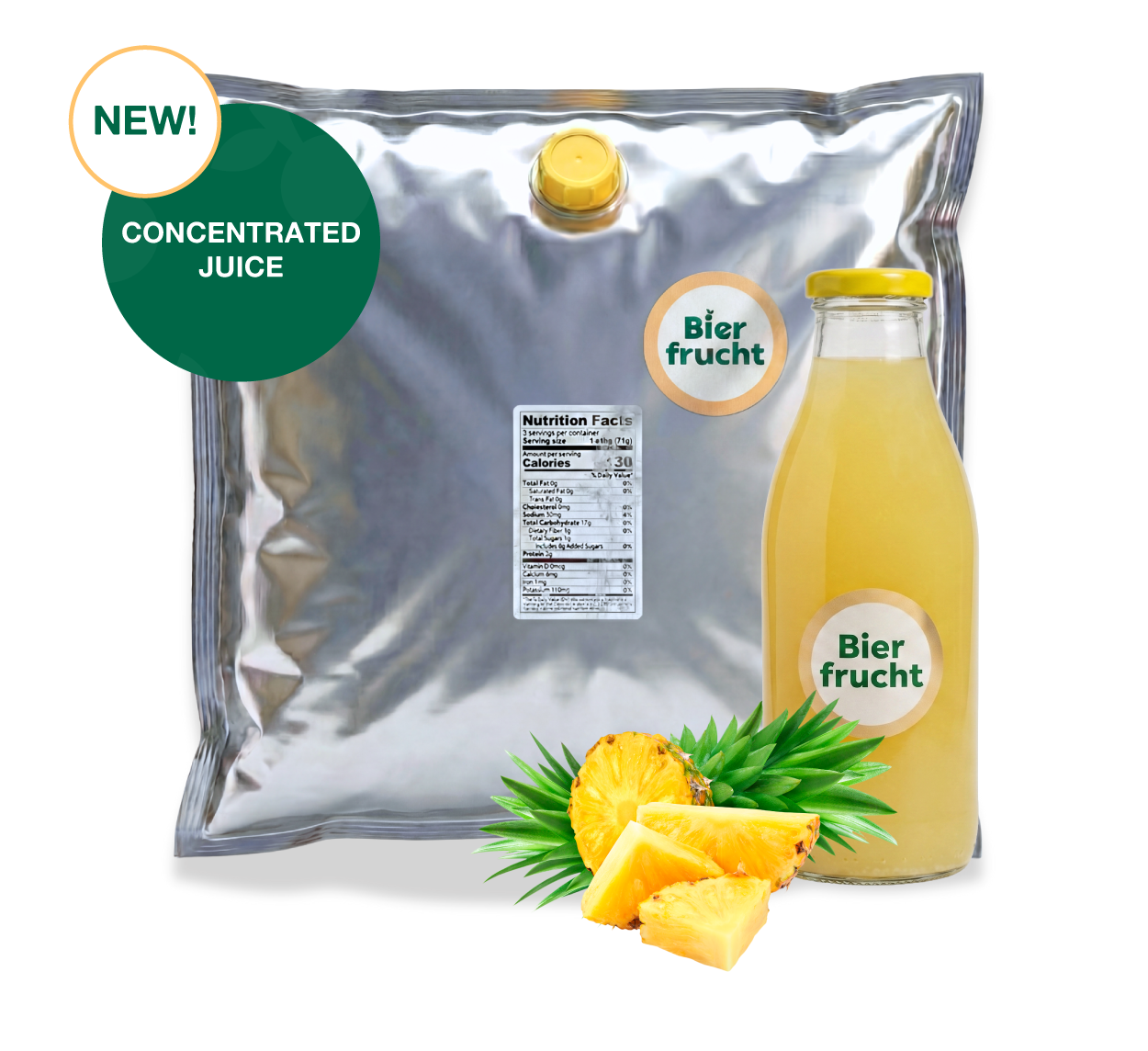Pineapple Juice Concentrate 44 Lb bag in box