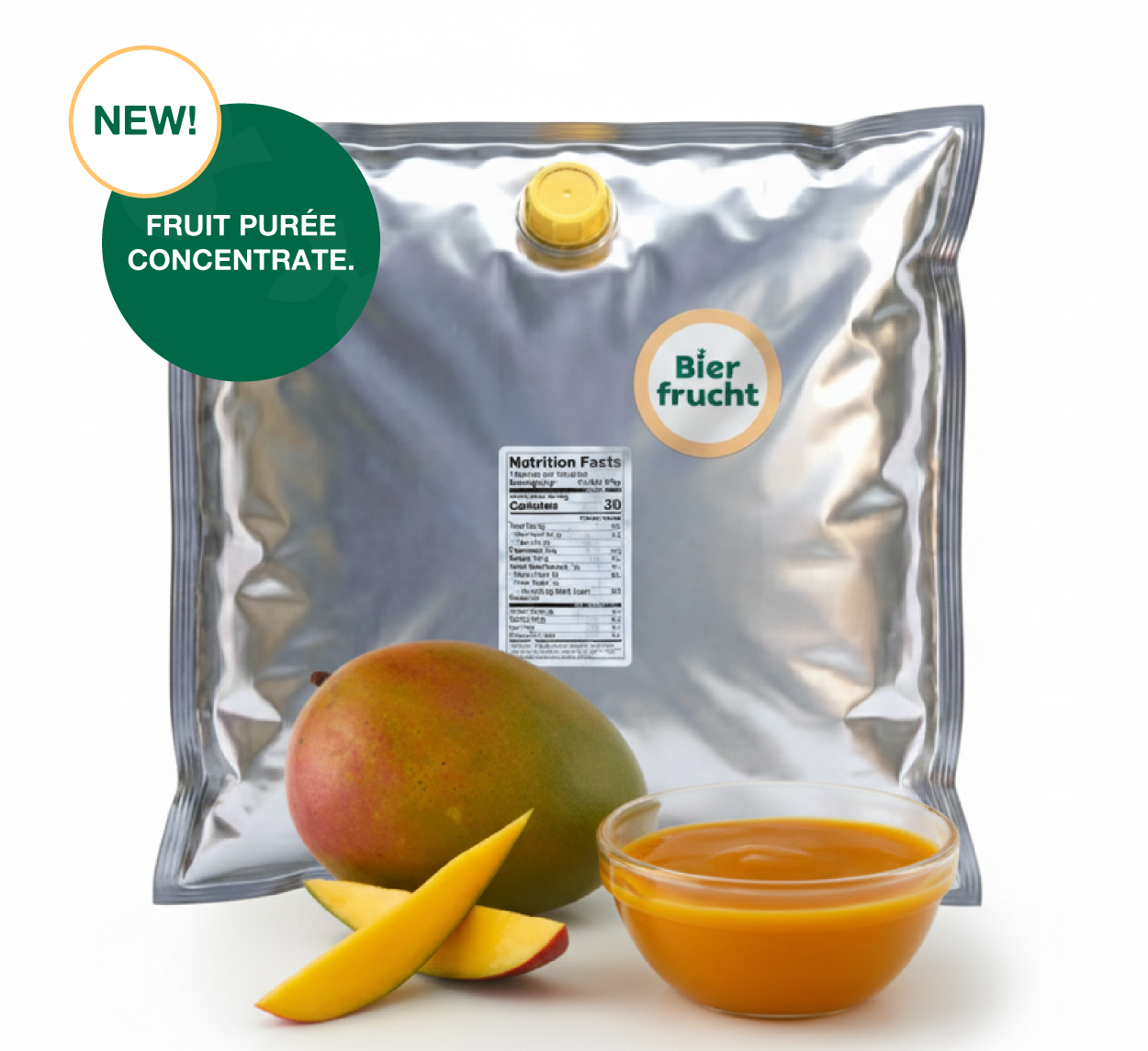 Mango Fruit Purée Concentrate 44 Lb bag in box