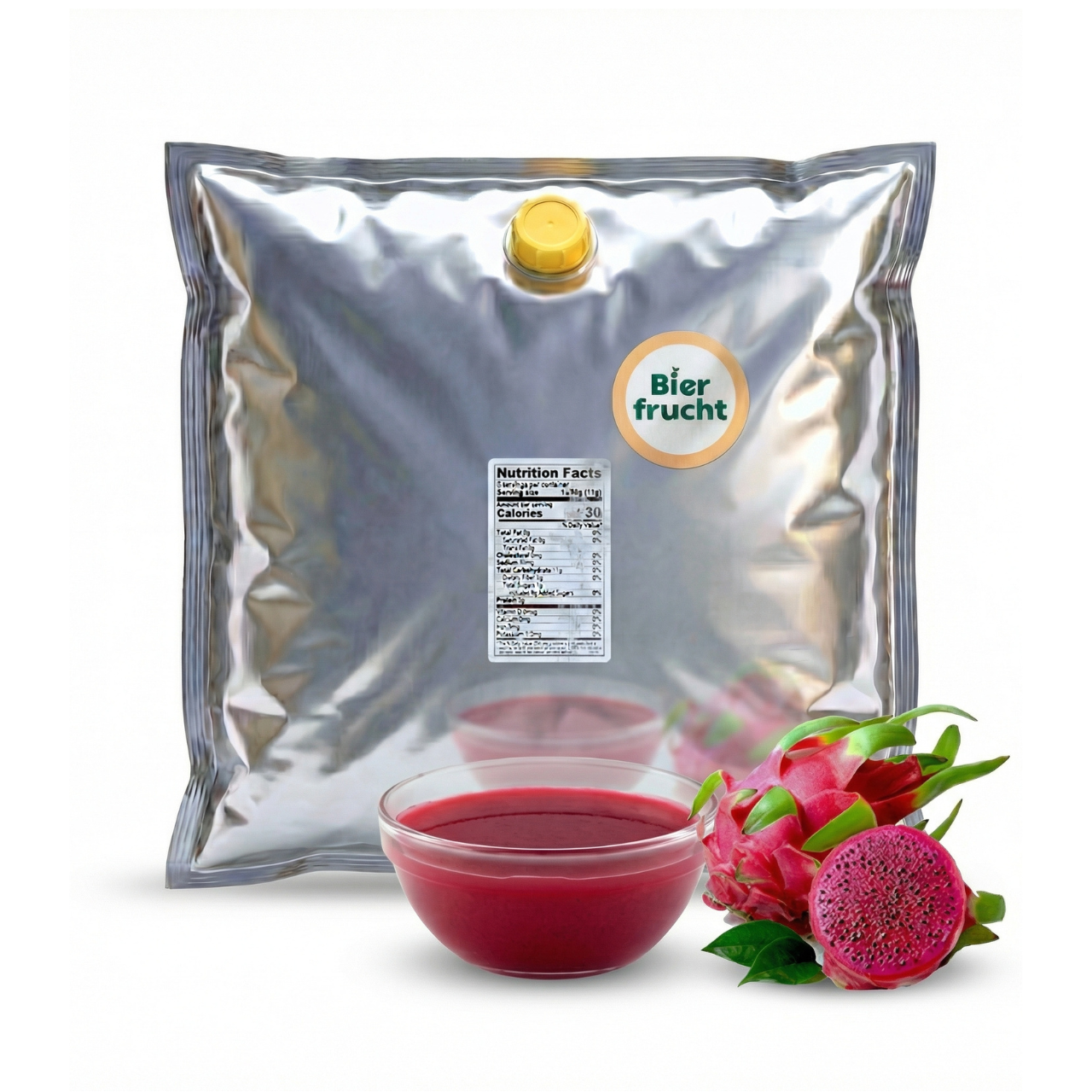Dragon Fruit (Red) Purée 44 Lb bag in box