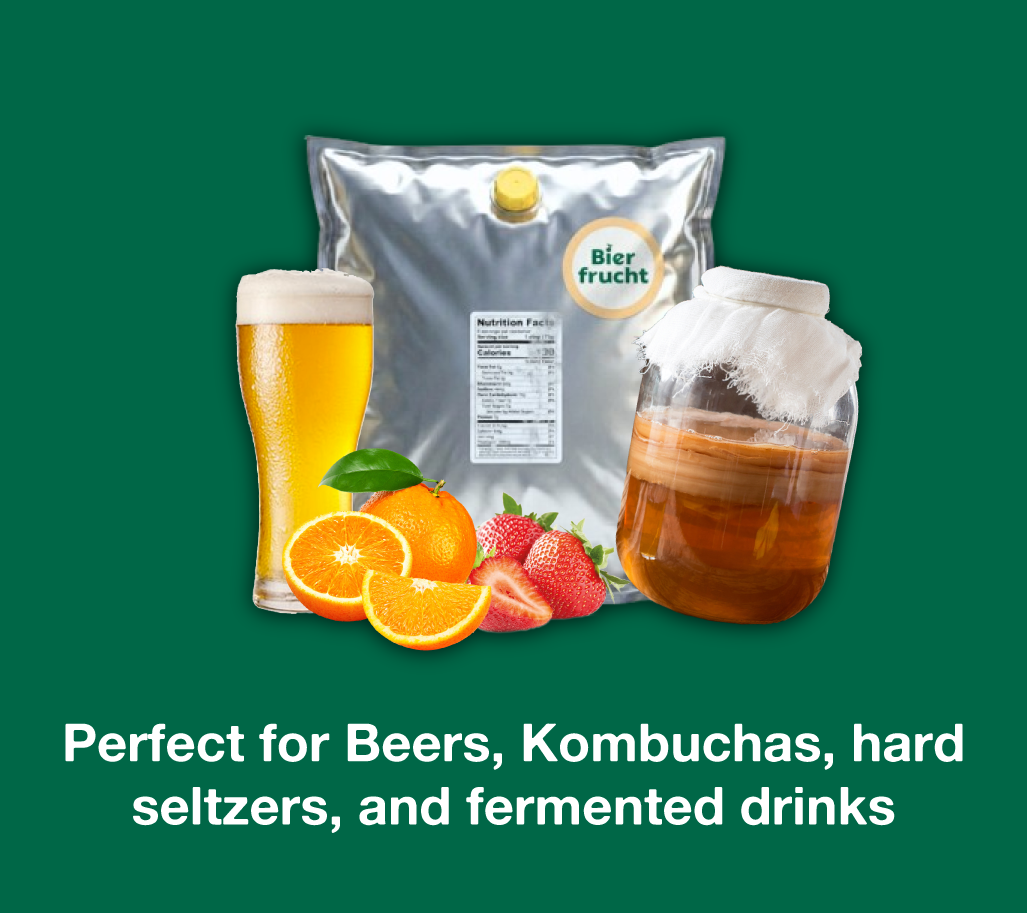 Free sample aseptic fruit puree breweries, hard seltzers, beverages, ice cream, sauces, desserts, and food manufacturing applications