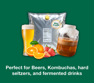 Free sample aseptic fruit puree breweries, hard seltzers, beverages, ice cream, sauces, desserts, and food manufacturing applications