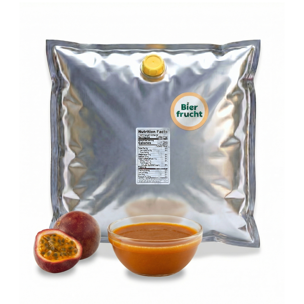 Passion Fruit Purée 11 Lb bag in box