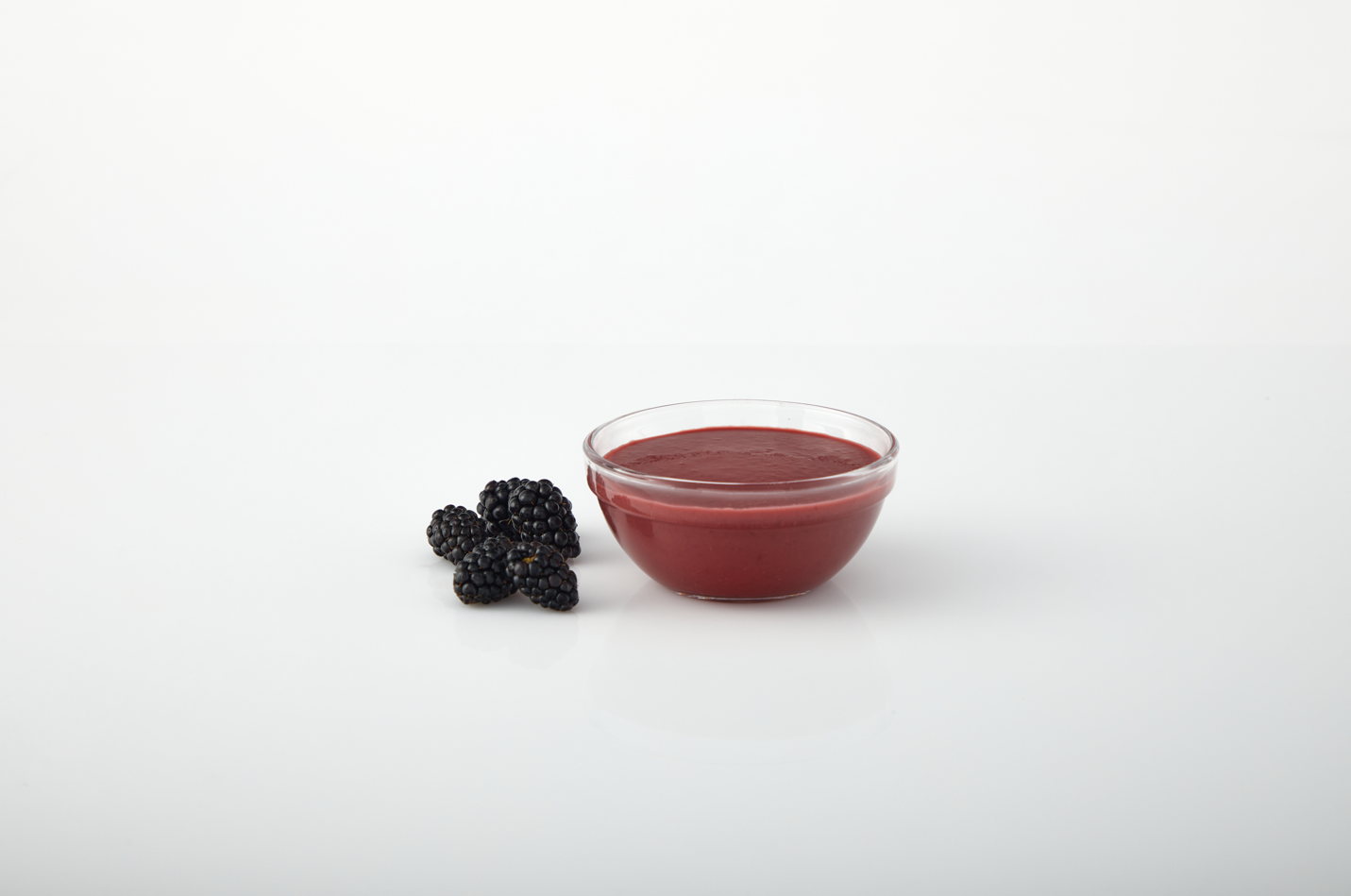 Blackberry aseptic fruit puree  packaging for breweries, hard seltzers, beverages, ice cream, sauces, desserts, and food manufacturing applications