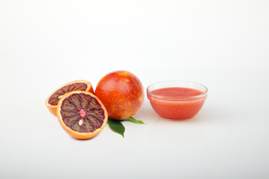 Blood orange aseptic fruit puree packaging for breweries, beverages, ice cream, sauces, and food manufacturing applications
