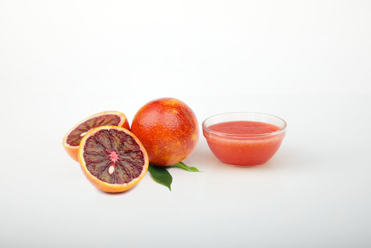 Blood Orange Aseptic Fruit Puree for the Food Industry - Provides tangy citrus flavor for brewers and food producers.