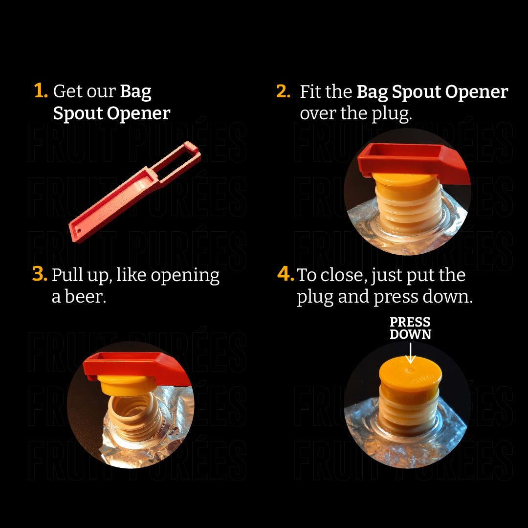 Lime aseptic fruit puree in packaging for breweries, hard seltzers, beverages, ice cream, sauces, desserts, and food manufacturing applications
